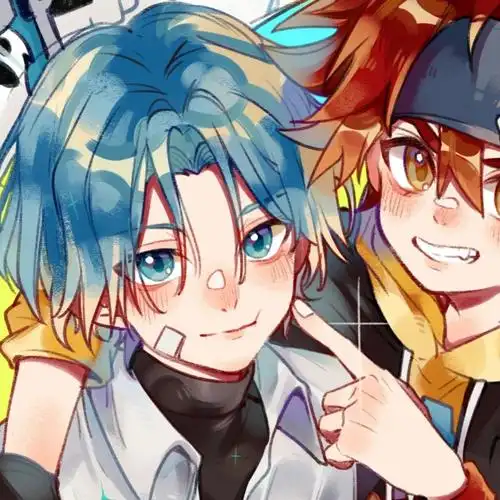 无限滑板兄弟头动漫头像情侣兰加历滑板