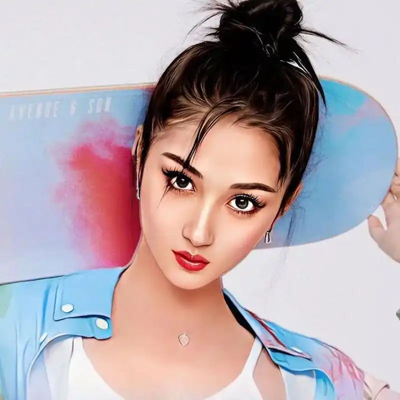 今天的宝藏女孩.#图文伙伴计划 #关晓彤 #手绘头像  - 抖音