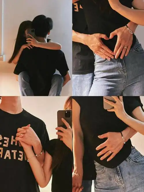 ins/情侣不露脸拍照姿势!