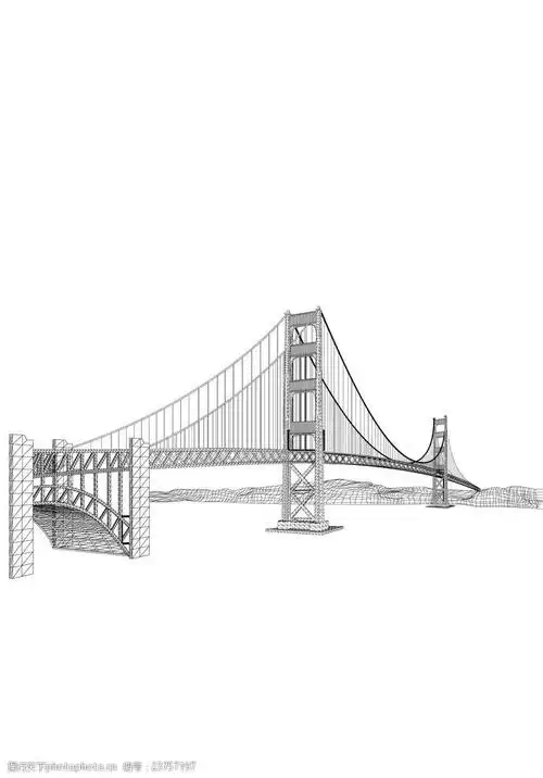 精彩的线描著名建筑物矢量素材