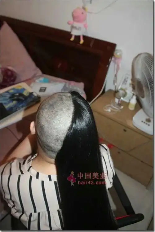 长发大嫂剪去长发剃光头-上帝之手1240#(11)_中国长发