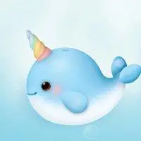 卡通小鲸鱼图片头像点击鼠标右键下载
