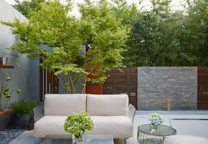 北京龙湾别墅庭院外部实景图