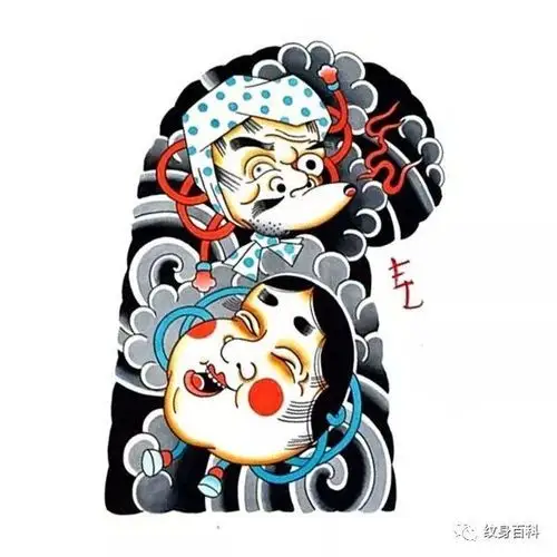 手稿|| 传统半胛纹身手稿