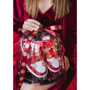 kwet秋冬aj男女鞋红鞋婚鞋airorce1白红男女低帮红色婚鞋情侣运动鞋白