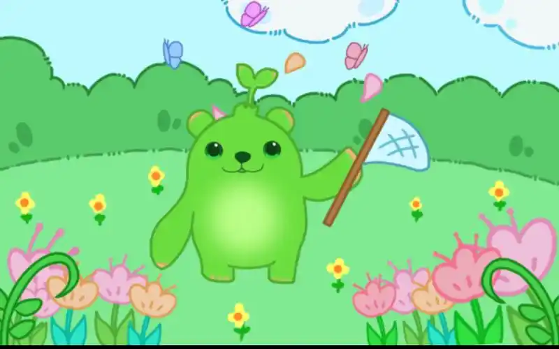 卡通动漫:和萌芽熊一起去春游!(procreate 绘画)