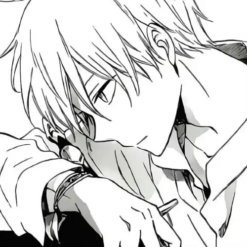 动漫男生头像 | 黑白动漫男头 | 素质拿图