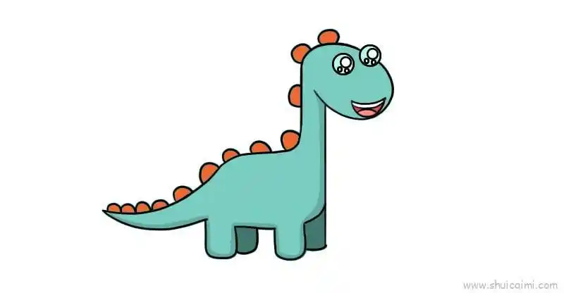 恐龙简笔画的画法图解分享到这里,查找更多卡通恐龙图片简笔画,卡通