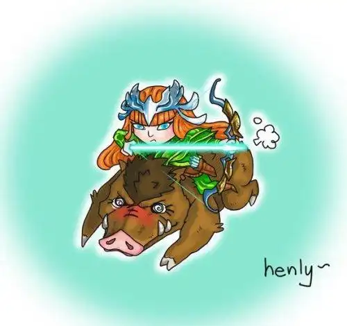 玩家手绘:神明小漫画之猪妹阿尔忒弥斯