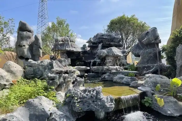 厂家基地货源各类风景园林石材 黑色太湖石假山流水 包邮全国上门