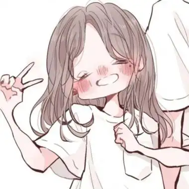 可爱情头一左一右动漫拼接图片_情侣头像_美头网