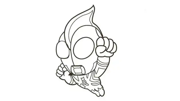 迪迦奥特曼的画法