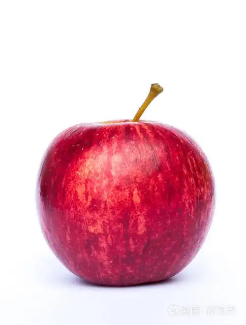 在白色背景上的红苹果照片-正版商用图片1g21w2-摄图新视界