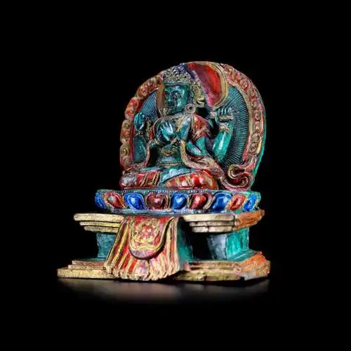 不动明王象艺术收藏藏传佛教树脂佛像金刚手四臂观音六臂大黑天商务