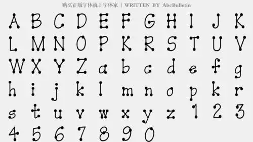 abcbulletin - 大写字母/小写字母/数字