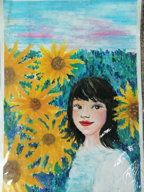 2020年万松实验小学心理健康教育周学生自画像展示