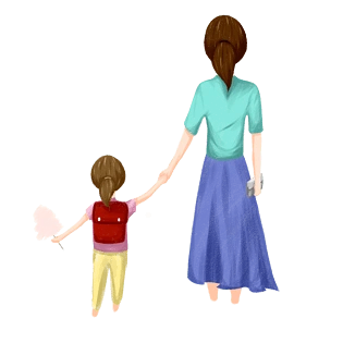 手绘女孩背影图片大全