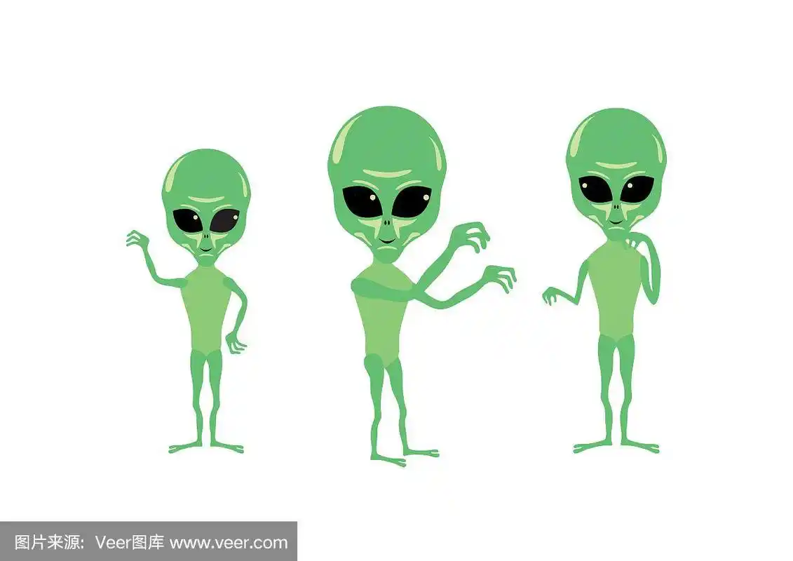 外星人,动画片,水平画幅,太空,绘画插图