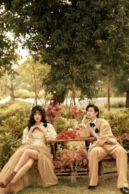 创意清新森系婚纱照