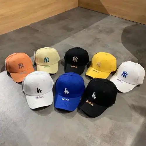 韩版mlb春夏新款潮牌字母刺绣棒球帽明星同款鸭舌帽男女防晒遮阳