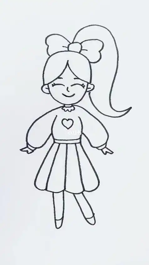 小学生三年级人物绘画简笔画