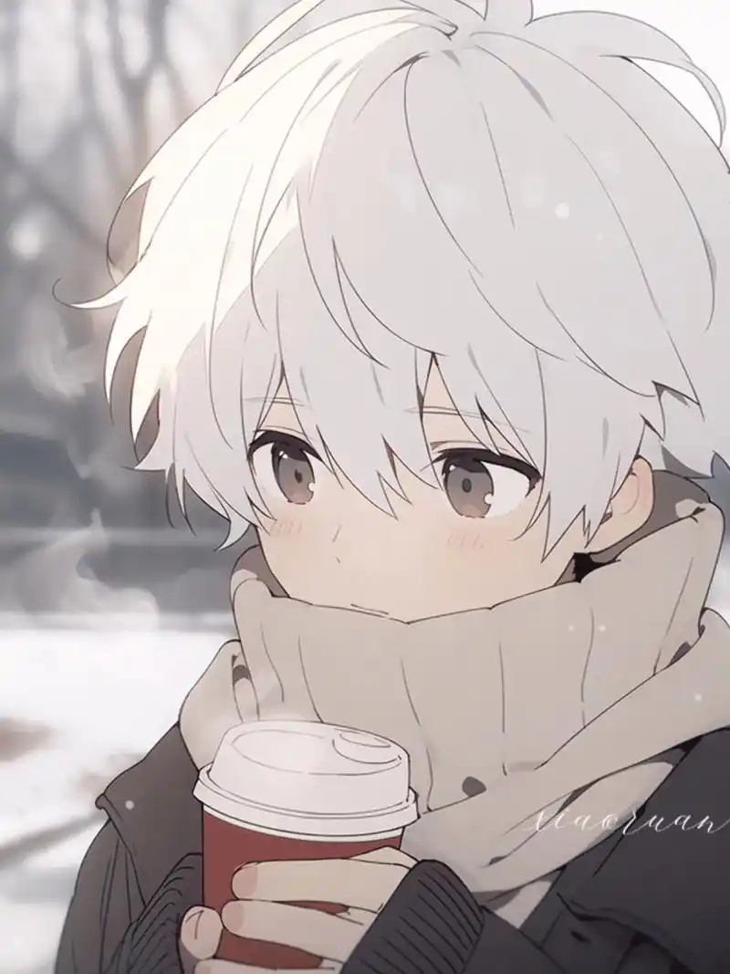 这个男生头像展现了一个可爱治愈的形象,有着圆圆的眼睛,小巧的嘴巴