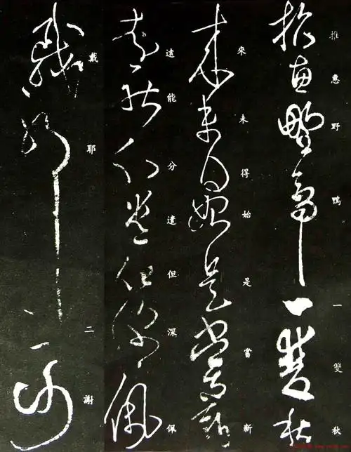 王羲之草书欣赏《野鸭帖》刻本