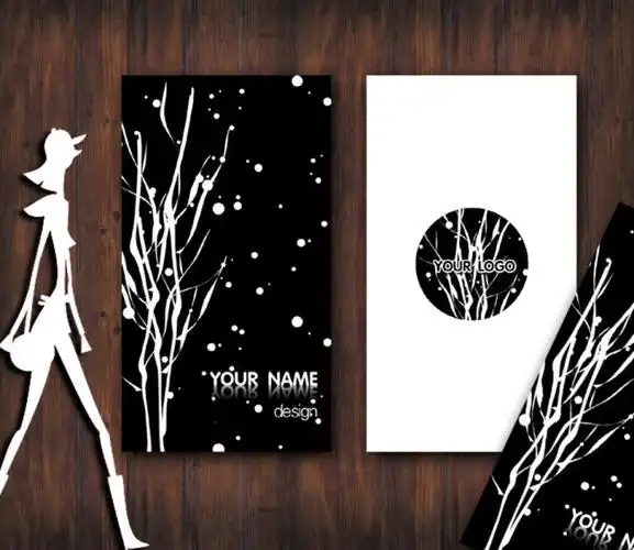 【psd】个性黑白名片设计