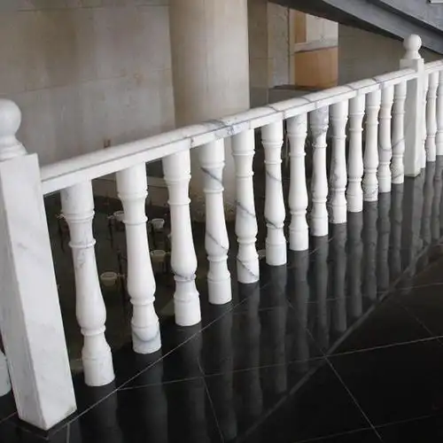 栏杆石雕阳台护栏栏杆汉白玉花瓶柱别墅楼梯扶手天然石材罗马柱,批发