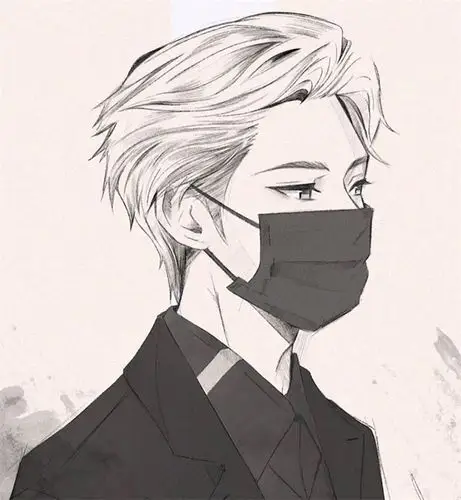 2020年抖音最火的男生头像适合永久做头像的图片戴口罩头像