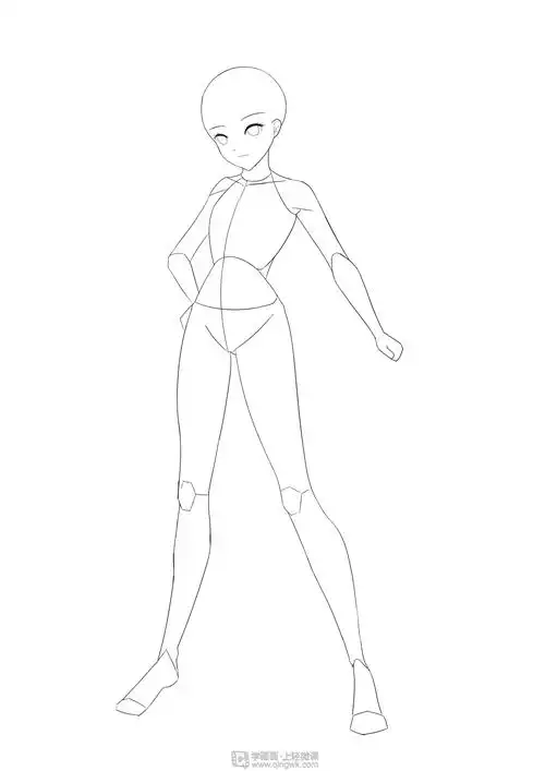 构图练习之草稿绘制动漫人物构图基础的练习