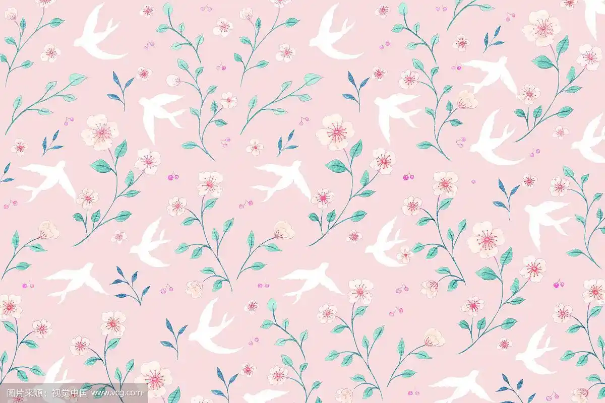 小清新花纹碎花背景图案