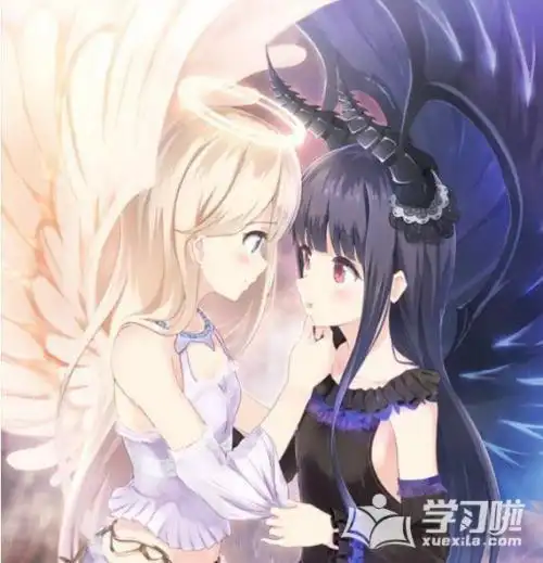 天使恶魔各一半的图片动漫头像男