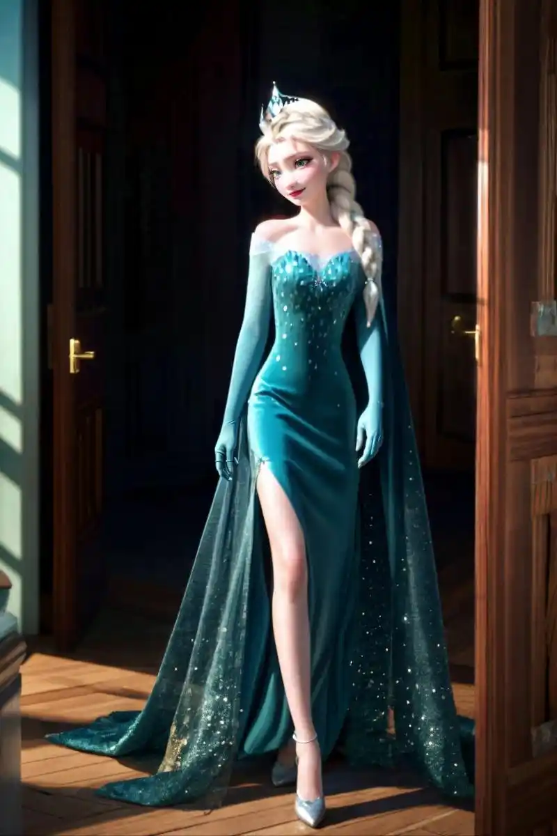 冰雪奇缘艾莎公主第二期 前三张是写实风,后五张是动漫风,大家喜欢