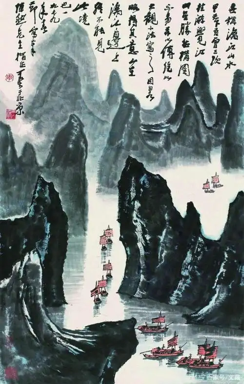 李可染的画牛题材和人物画题材