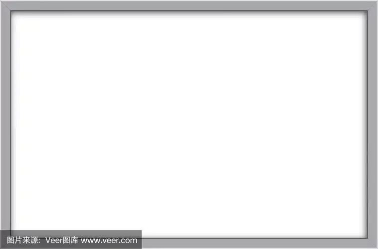 铝空白框架上的图片或文字的白色