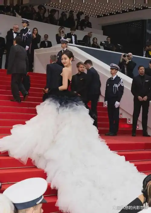 戛纳红毯秀她艳惊四方,大出风头,"起底"个人资料不简单