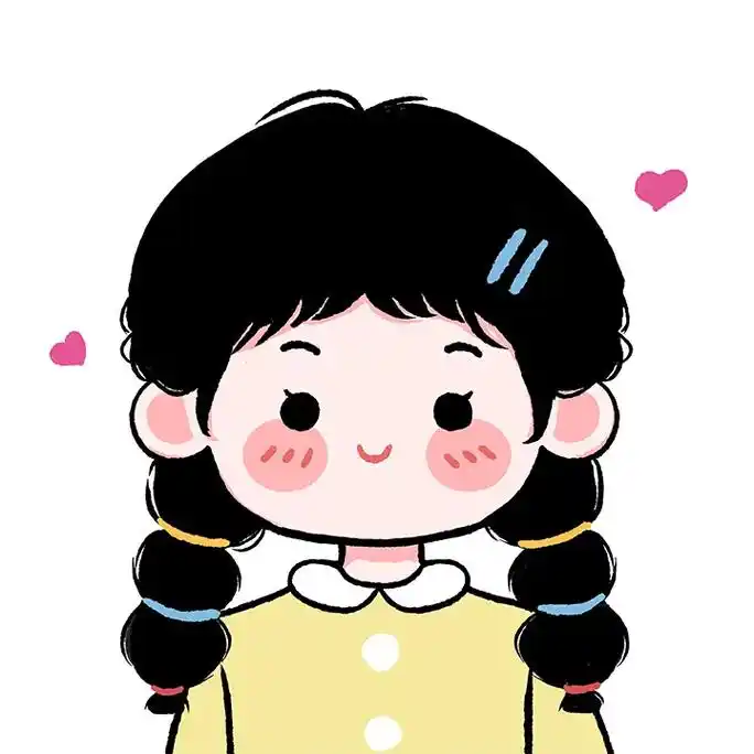 手绘q版豆豆眼头像