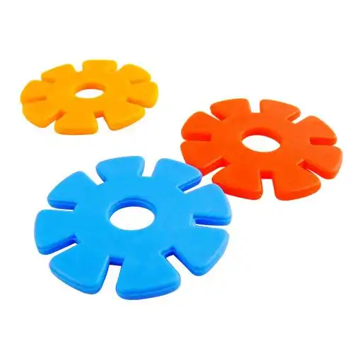 淘金币 包邮 送收纳袋 加厚雪花片软性拼插积木 幼儿园早教幼教益 -