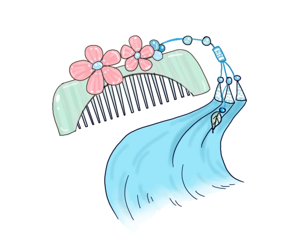 梳子家用黄色梳子不易断png