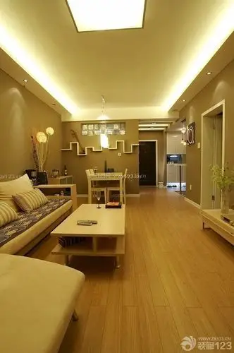 现代温馨100平方两室两厅改三室装修实景图