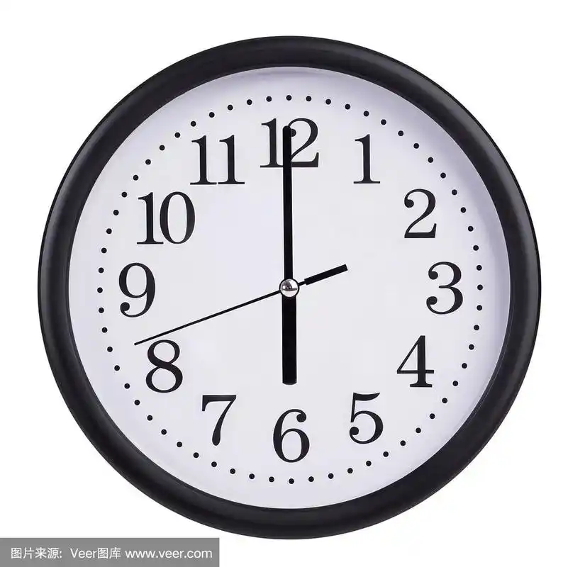 表盘上的六点钟