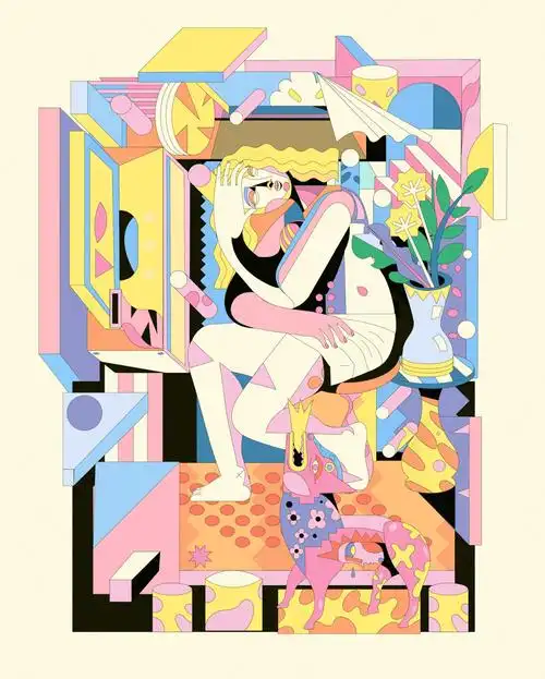 法国插画师yoaz复杂惊人的画面