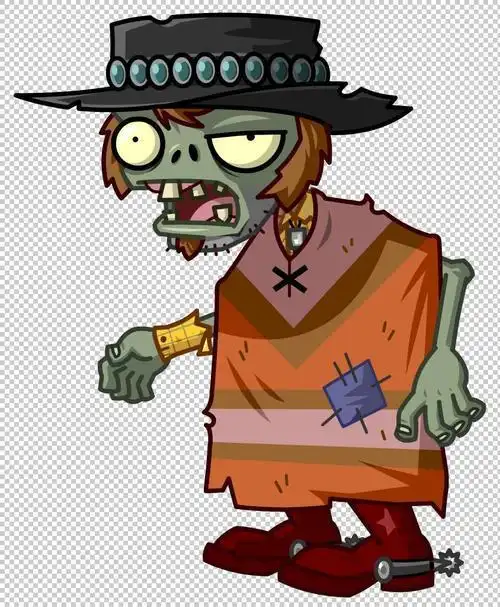 斗篷僵尸简笔画