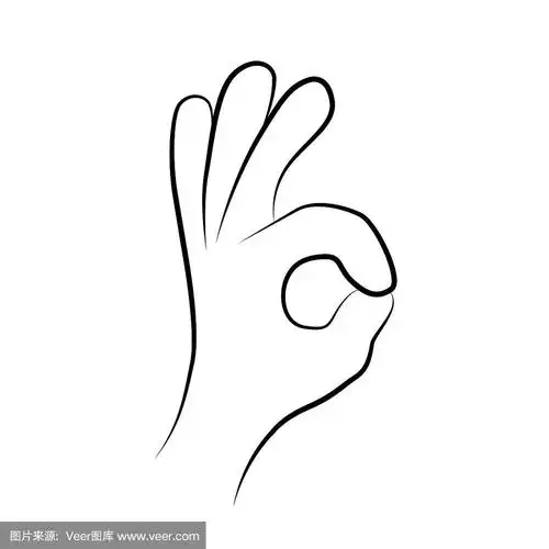 手指交叉成ok的符号