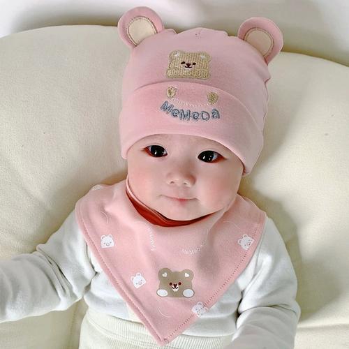 可爱超萌男宝6秋季3个月婴儿帽子秋款5女宝宝4秋天2春秋款秋冬款