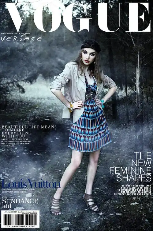 欧美风杂志封面