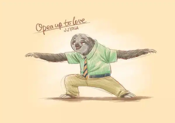 《疯狂动物城》里主配角们日常练瑜伽的美照大曝光,暖翻了.