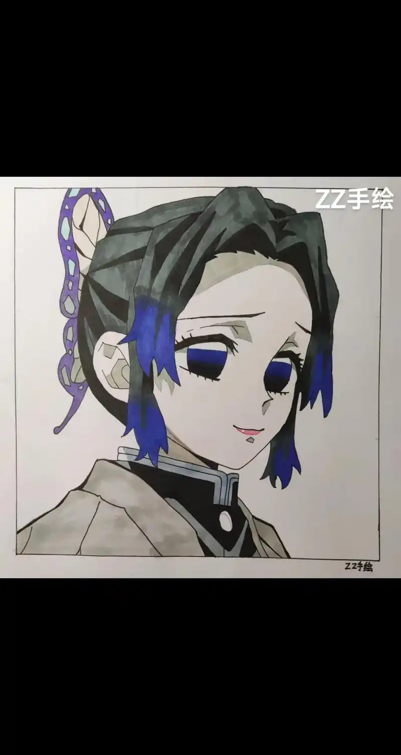 动漫人物手绘 蝴蝶忍.蝴蝶忍真狠狠的爱死,她的一生也过的好惨 - 抖音