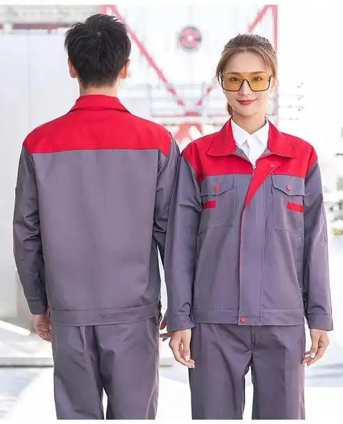 长袖工作服套装男工厂车间工人上衣定制春秋工装汽修服维修耐磨 下